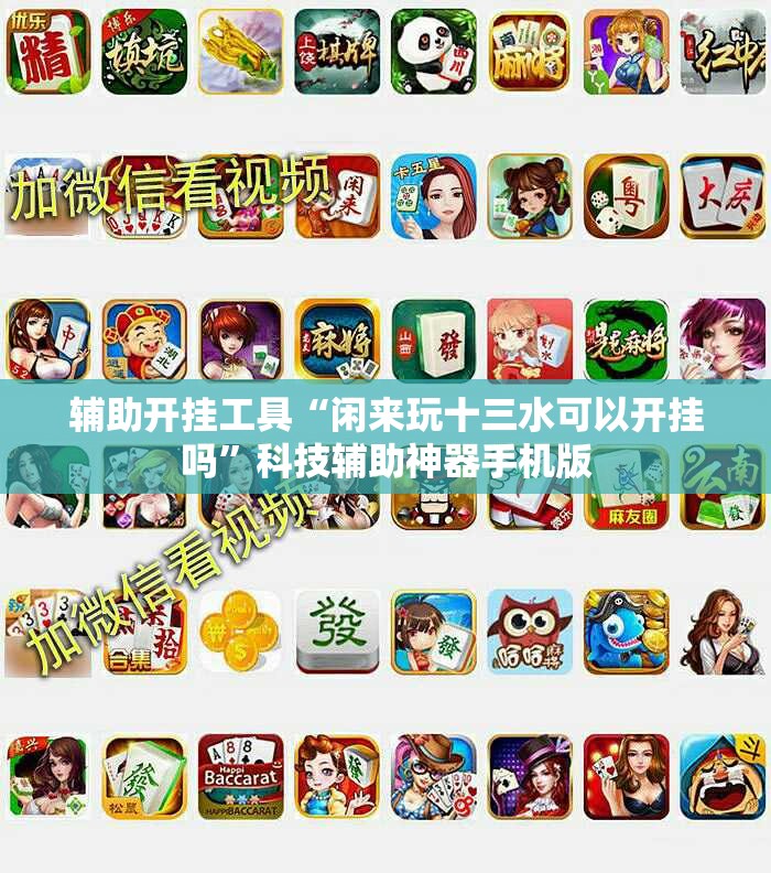 辅助开挂工具“闲来玩十三水可以开挂吗	”科技辅助神器手机版