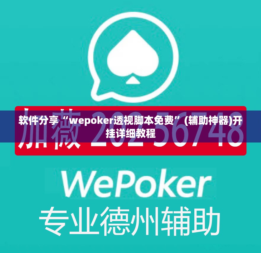 软件分享“wepoker透视脚本免费	”(辅助神器)开挂详细教程