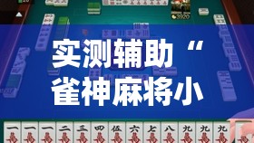 实测辅助“雀神麻将小程序免费开挂器	”其实确实有挂