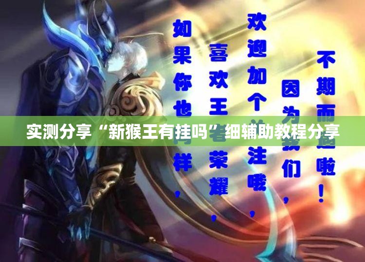 实测分享“新猴王有挂吗”细辅助教程分享