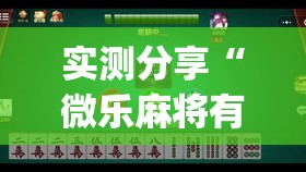 实测分享“微乐麻将有挂没有”(免费)开挂辅助教学(最新辅助开挂教程)