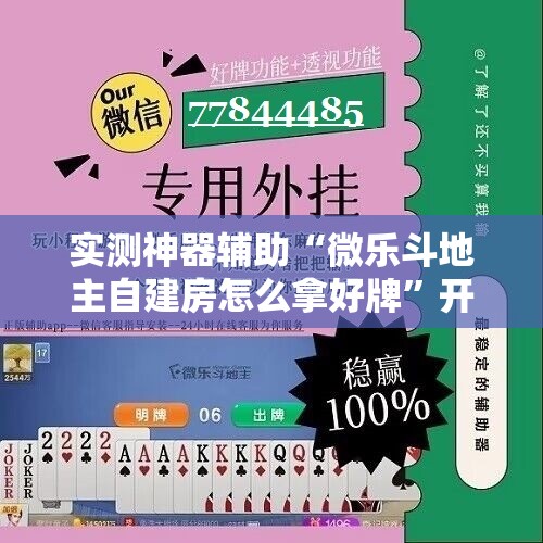 实测神器辅助“微乐斗地主自建房怎么拿好牌	”开挂详细教程