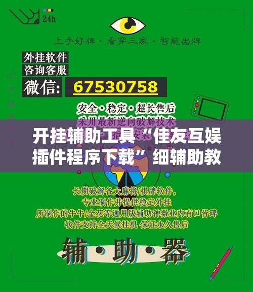 开挂辅助工具“佳友互娱插件程序下载”细辅助教程分享