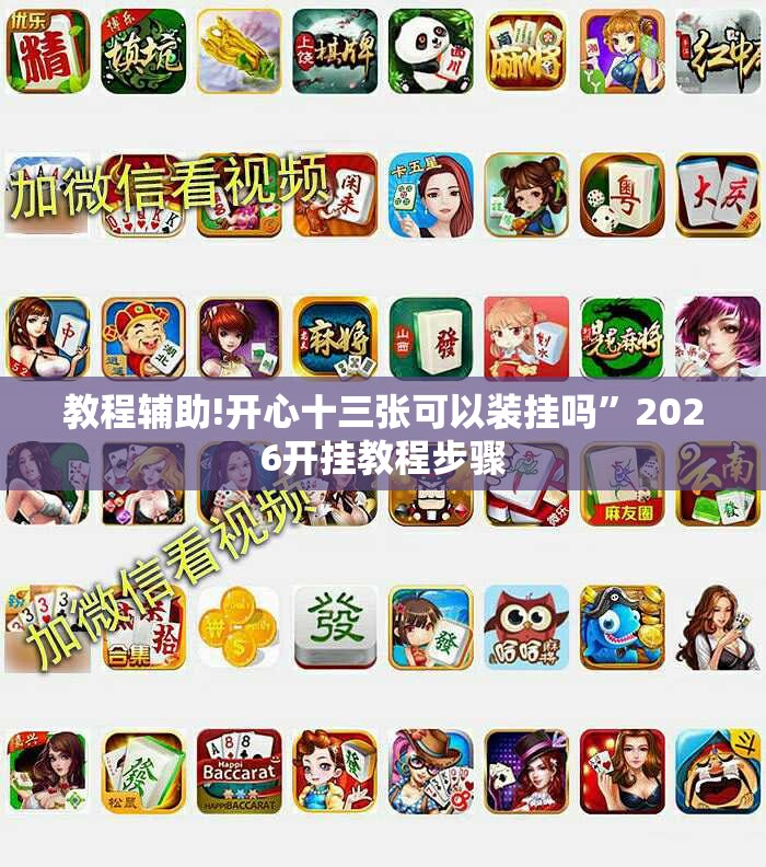 教程辅助!开心十三张可以装挂吗	”2026开挂教程步骤