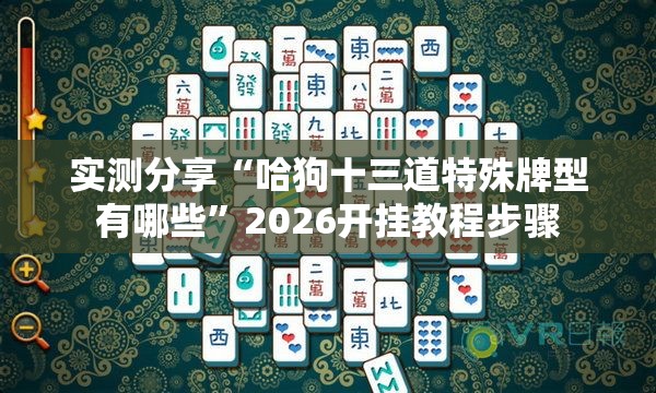 实测分享“哈狗十三道特殊牌型有哪些”2026开挂教程步骤