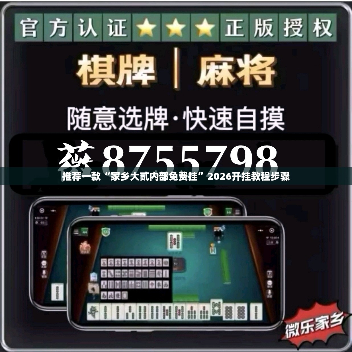 推荐一款“家乡大贰内部免费挂”2026开挂教程步骤