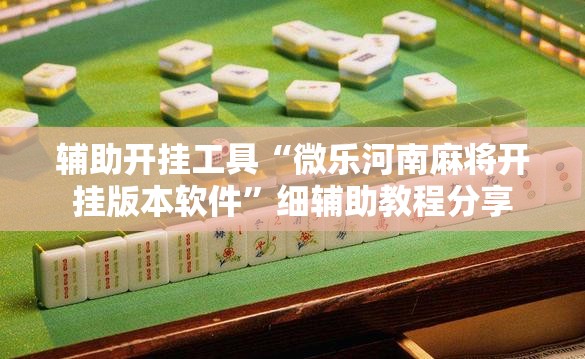 辅助开挂工具“微乐河南麻将开挂版本软件”细辅助教程分享