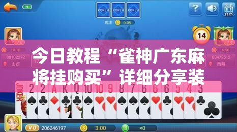 今日教程“雀神广东麻将挂购买”详细分享装挂步骤