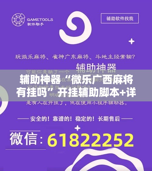 辅助神器“微乐广西麻将有挂吗”开挂辅助脚本+详细开挂安装教程