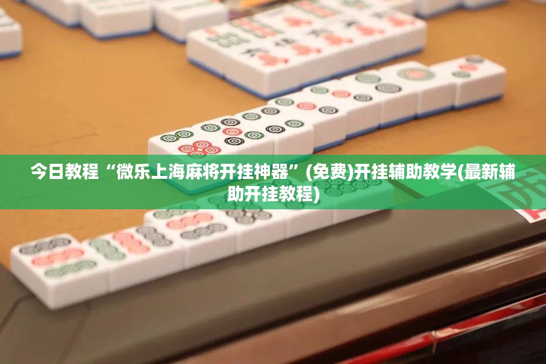 今日教程“微乐上海麻将开挂神器”(免费)开挂辅助教学(最新辅助开挂教程)
