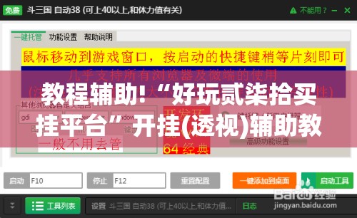 教程辅助!“好玩贰柒拾买挂平台”开挂(透视)辅助教程