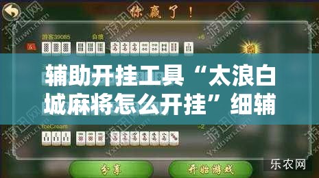 辅助开挂工具“太浪白城麻将怎么开挂”细辅助教程分享