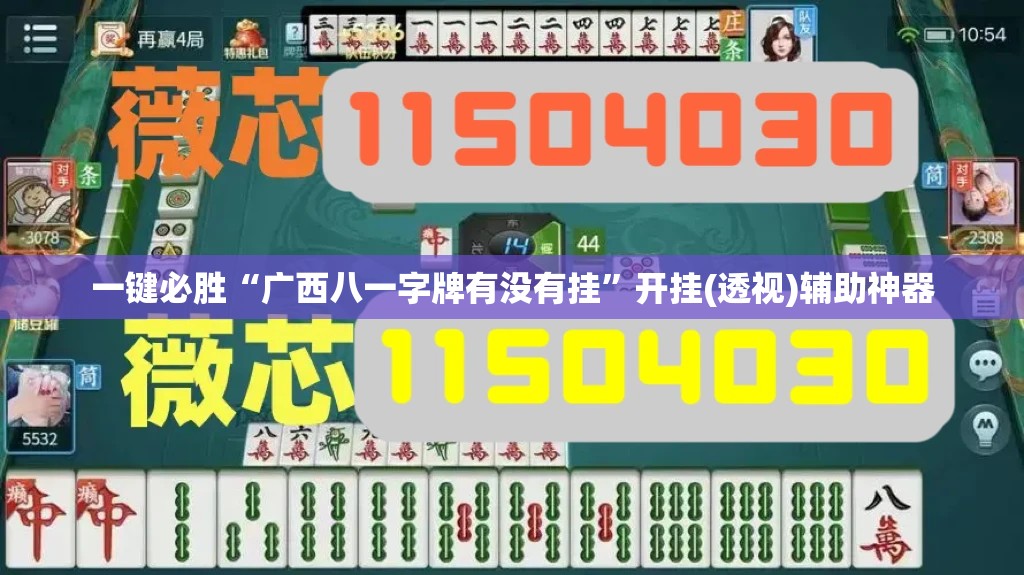 一键必胜“广西八一字牌有没有挂”开挂(透视)辅助神器