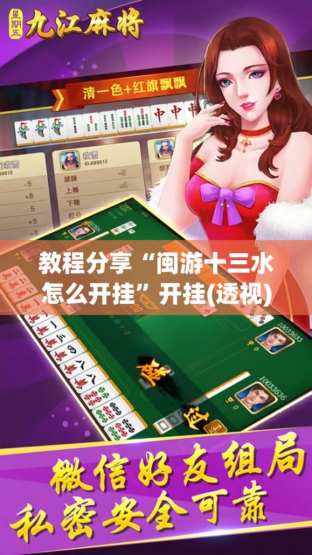 教程分享“闽游十三水怎么开挂”开挂(透视)辅助神器
