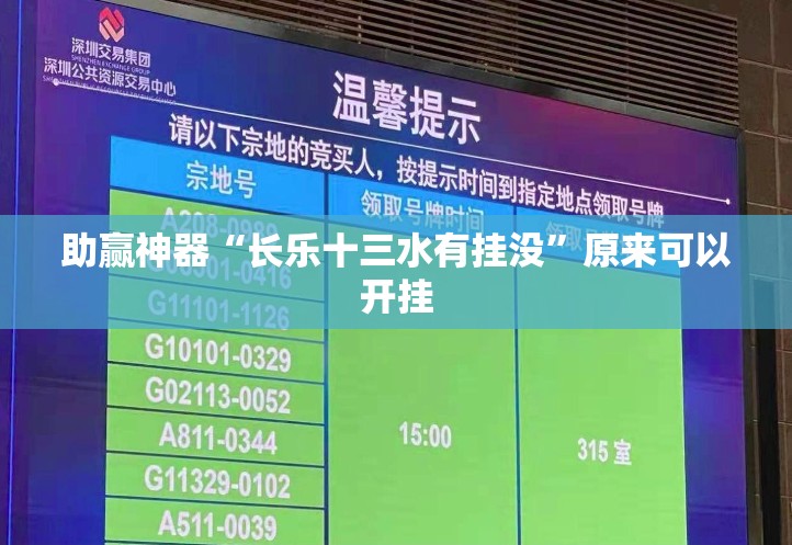 助赢神器“长乐十三水有挂没”原来可以开挂