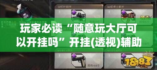 玩家必读“随意玩大厅可以开挂吗	”开挂(透视)辅助教程