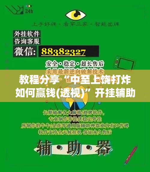 教程分享“中至上饶打炸如何赢钱(透视)”开挂辅助脚本+详细开挂安装教程