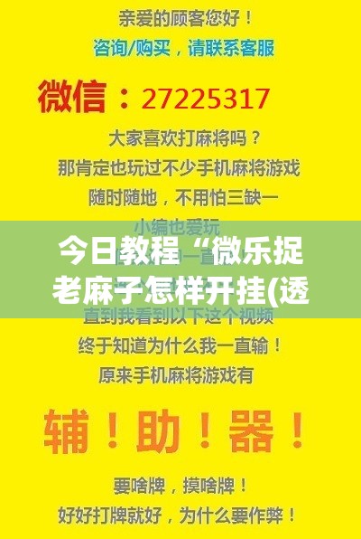 今日教程“微乐捉老麻子怎样开挂(透视)”开挂辅助脚本+详细开挂安装教程
