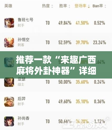 推荐一款“来趣广西麻将外卦神器	”详细分享装挂步骤