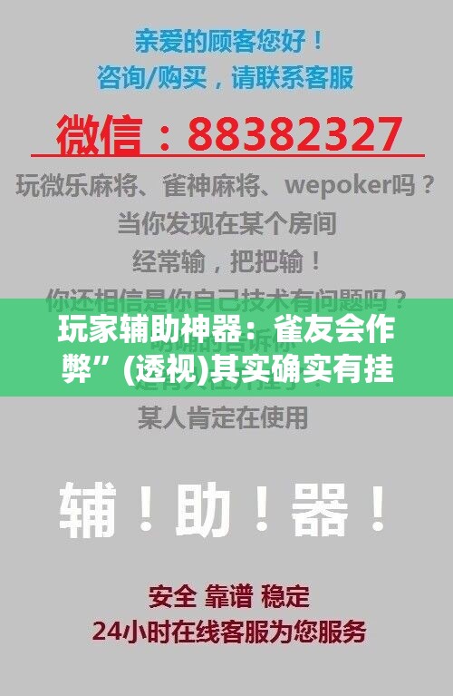 玩家辅助神器：雀友会作弊	”(透视)其实确实有挂
