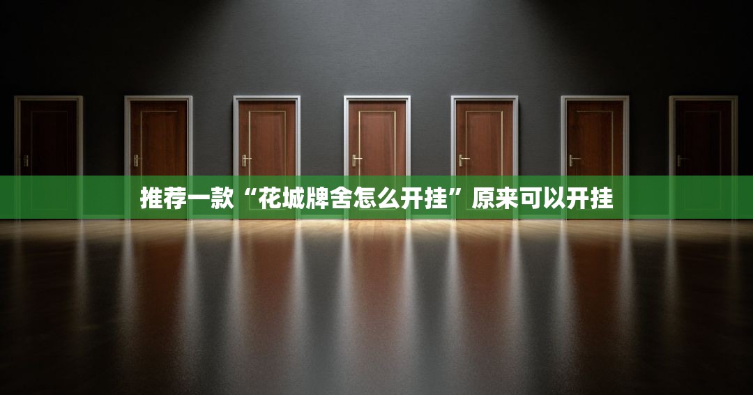 推荐一款“花城牌舍怎么开挂	”原来可以开挂