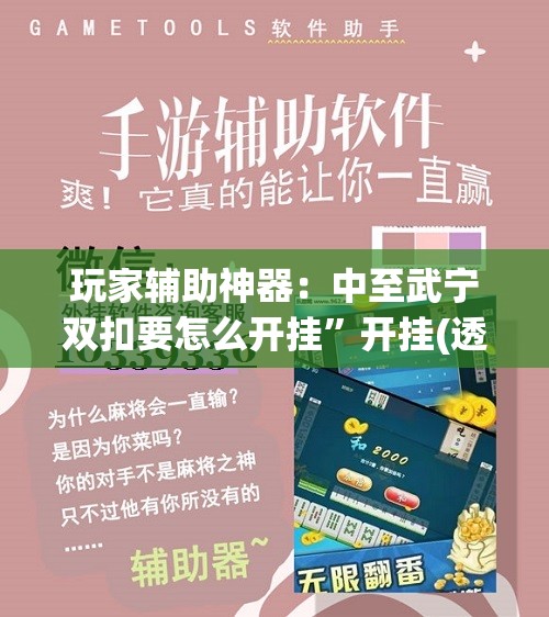 玩家辅助神器：中至武宁双扣要怎么开挂”开挂(透视)最新辅助详细
