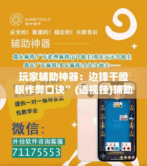 玩家辅助神器：边锋干瞪眼作弊口诀	”(透视挂)辅助下载教程