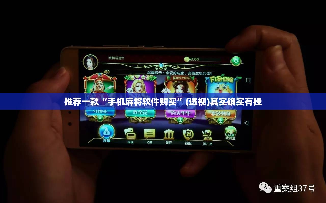 推荐一款“手机麻将软件购买”(透视)其实确实有挂