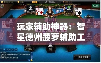 玩家辅助神器：智星德州菠萝辅助工具”2026开挂教程步骤