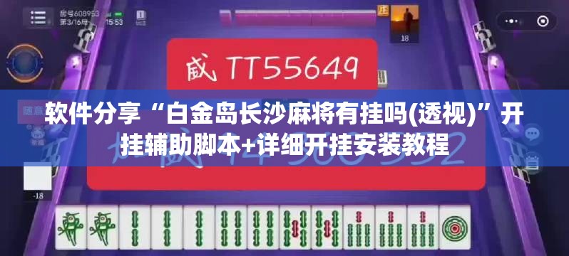 软件分享“白金岛长沙麻将有挂吗(透视)”开挂辅助脚本+详细开挂安装教程