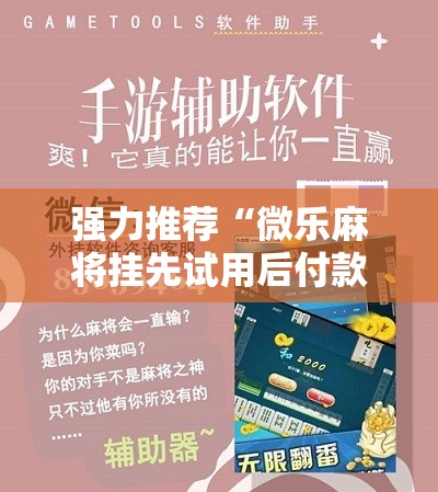 强力推荐“微乐麻将挂先试用后付款	”2026开挂教程步骤