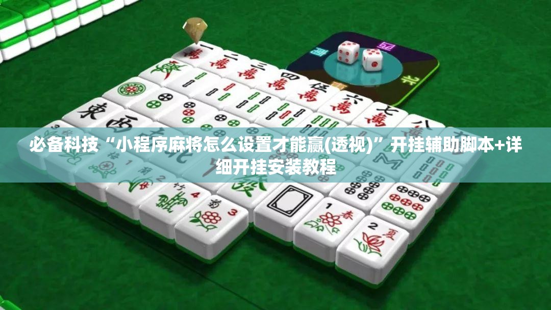 必备科技“小程序麻将怎么设置才能赢(透视)”开挂辅助脚本+详细开挂安装教程