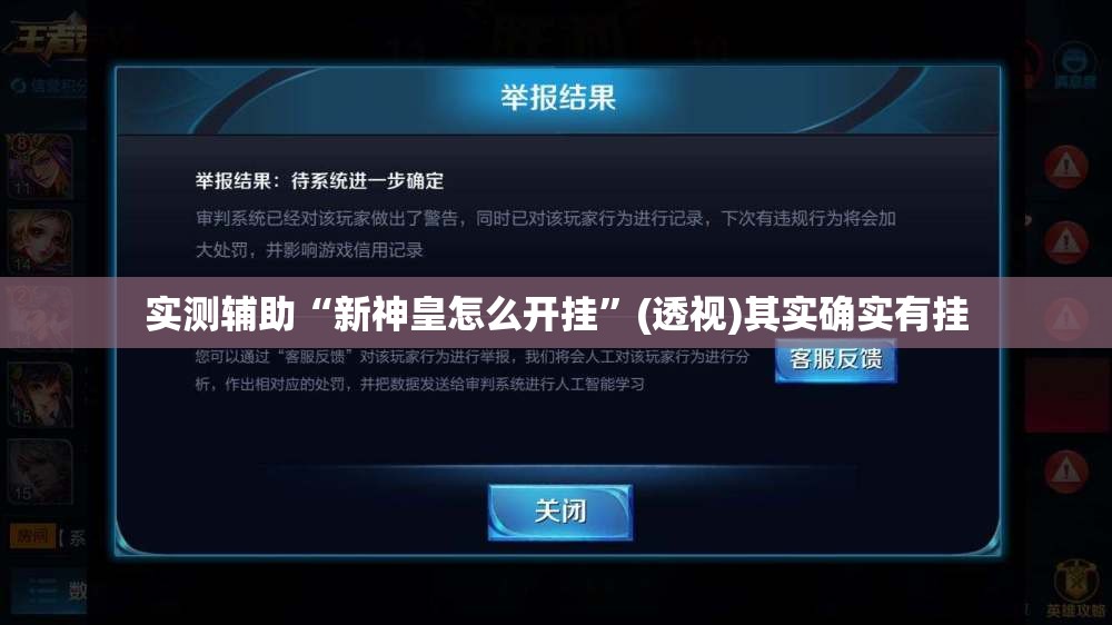 实测辅助“新神皇怎么开挂”(透视)其实确实有挂