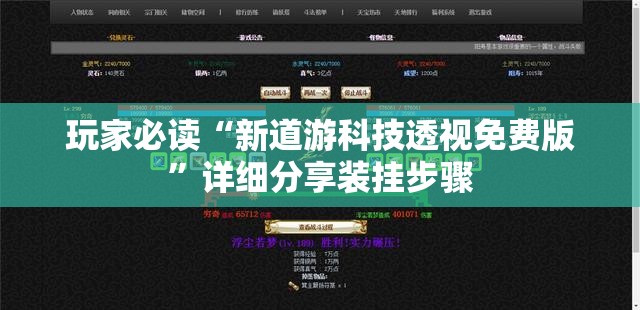 玩家必读“新道游科技透视免费版”详细分享装挂步骤