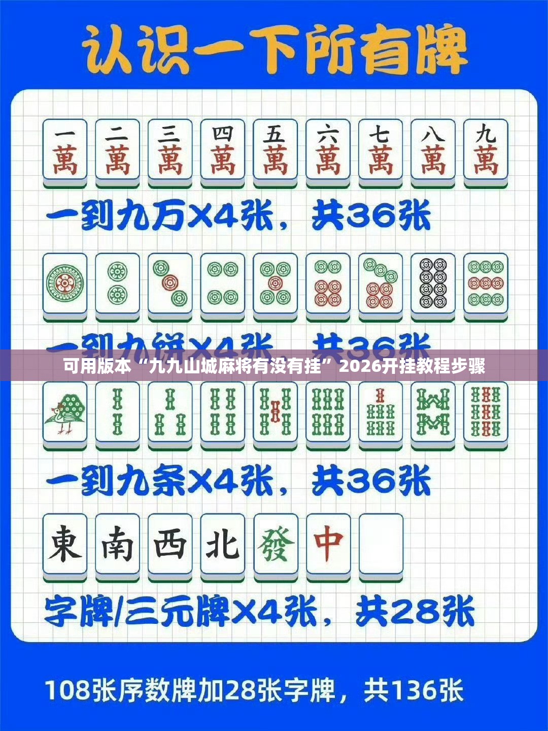 可用版本“九九山城麻将有没有挂”2026开挂教程步骤