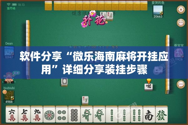 软件分享“微乐海南麻将开挂应用”详细分享装挂步骤