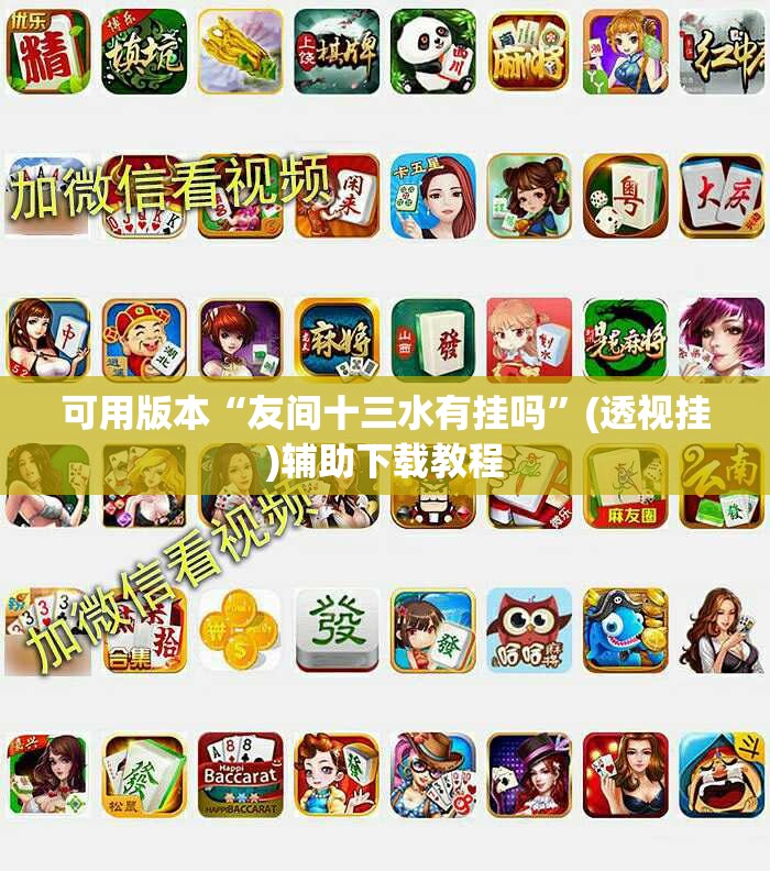 可用版本“友间十三水有挂吗”(透视挂)辅助下载教程