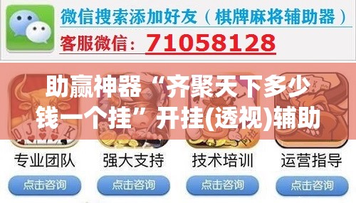 助赢神器“齐聚天下多少钱一个挂”开挂(透视)辅助教程