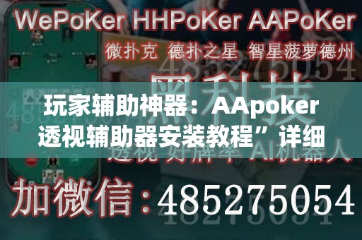 玩家辅助神器：AApoker透视辅助器安装教程	”详细分享装挂步骤