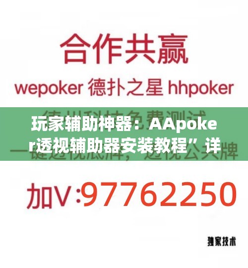 玩家辅助神器：AApoker透视辅助器安装教程”详细分享装挂步骤