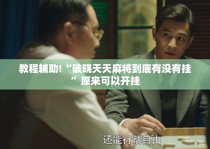 教程辅助!“破晓天天麻将到底有没有挂”原来可以开挂