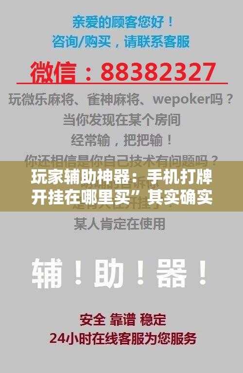 玩家辅助神器：手机打牌开挂在哪里买”其实确实有挂