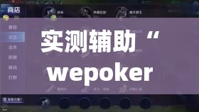 实测辅助“wepokerH5有挂吗”开挂(透视)辅助神器