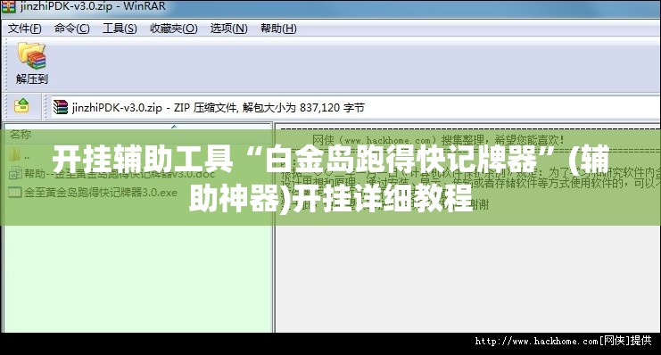 开挂辅助工具“白金岛跑得快记牌器	”(辅助神器)开挂详细教程