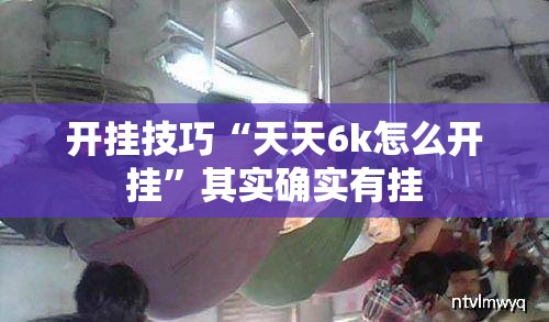 开挂技巧“天天6k怎么开挂”其实确实有挂