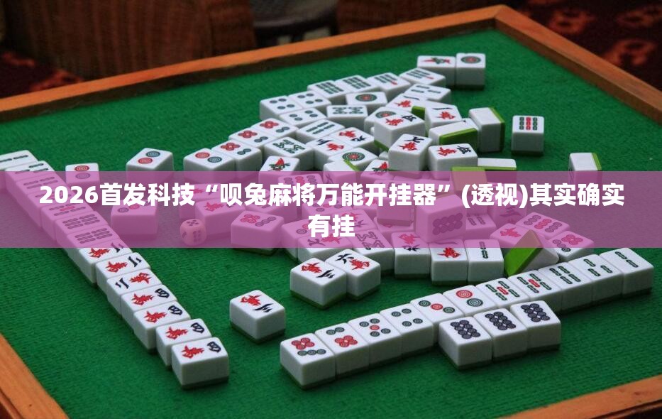 2026首发科技“呗兔麻将万能开挂器”(透视)其实确实有挂