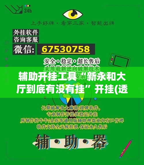 辅助开挂工具“新永和大厅到底有没有挂”开挂(透视)辅助神器