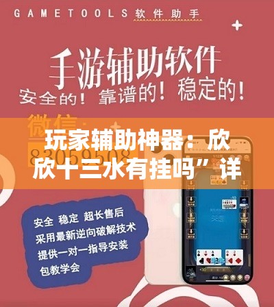 玩家辅助神器：欣欣十三水有挂吗”详细外挂透视辅助软件教程