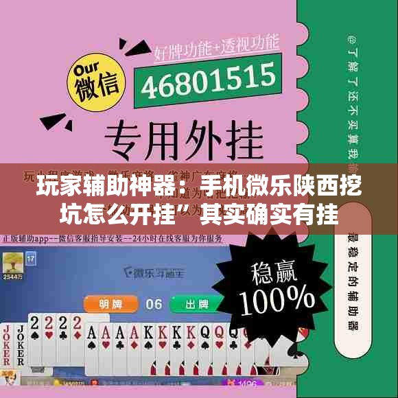 玩家辅助神器：手机微乐陕西挖坑怎么开挂”其实确实有挂