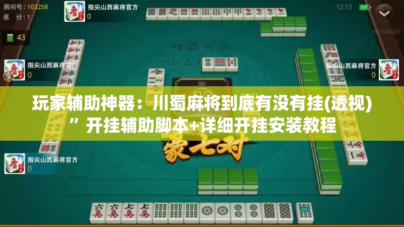 玩家辅助神器：川蜀麻将到底有没有挂(透视)”开挂辅助脚本+详细开挂安装教程